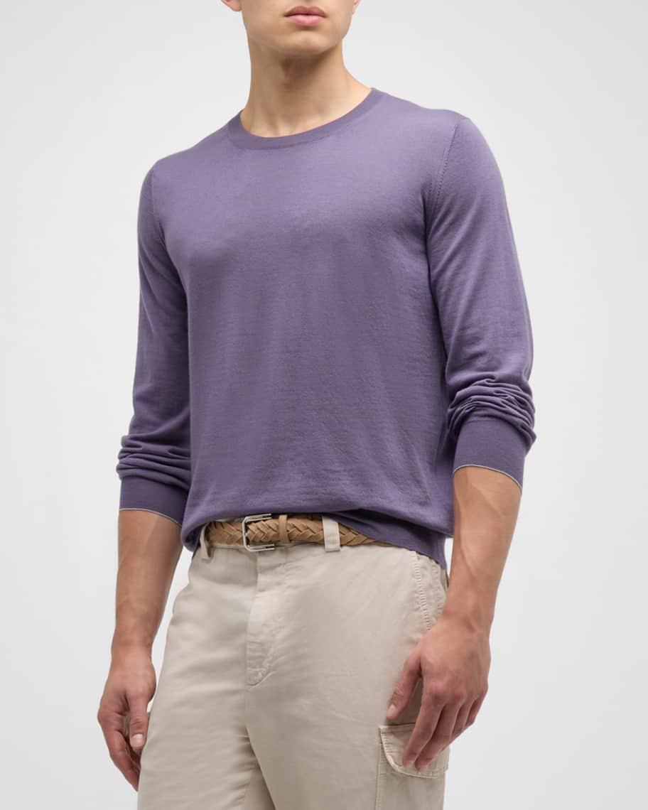 Mens Fine Gauge Crewneck Sweater Product Image