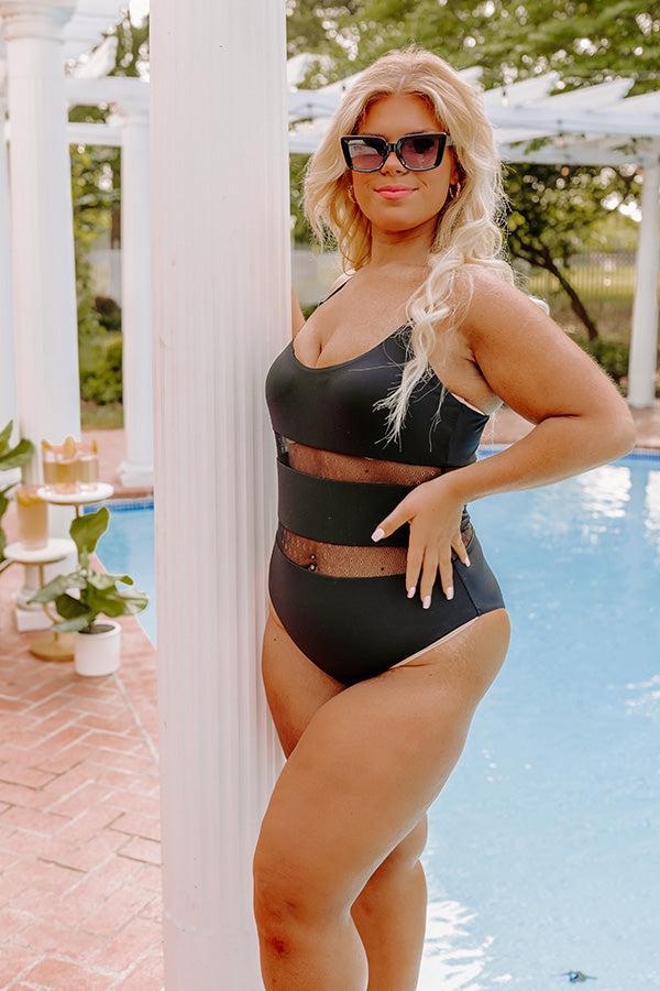 Cooler Waters Mesh One Piece Swimsuit Curves Product Image