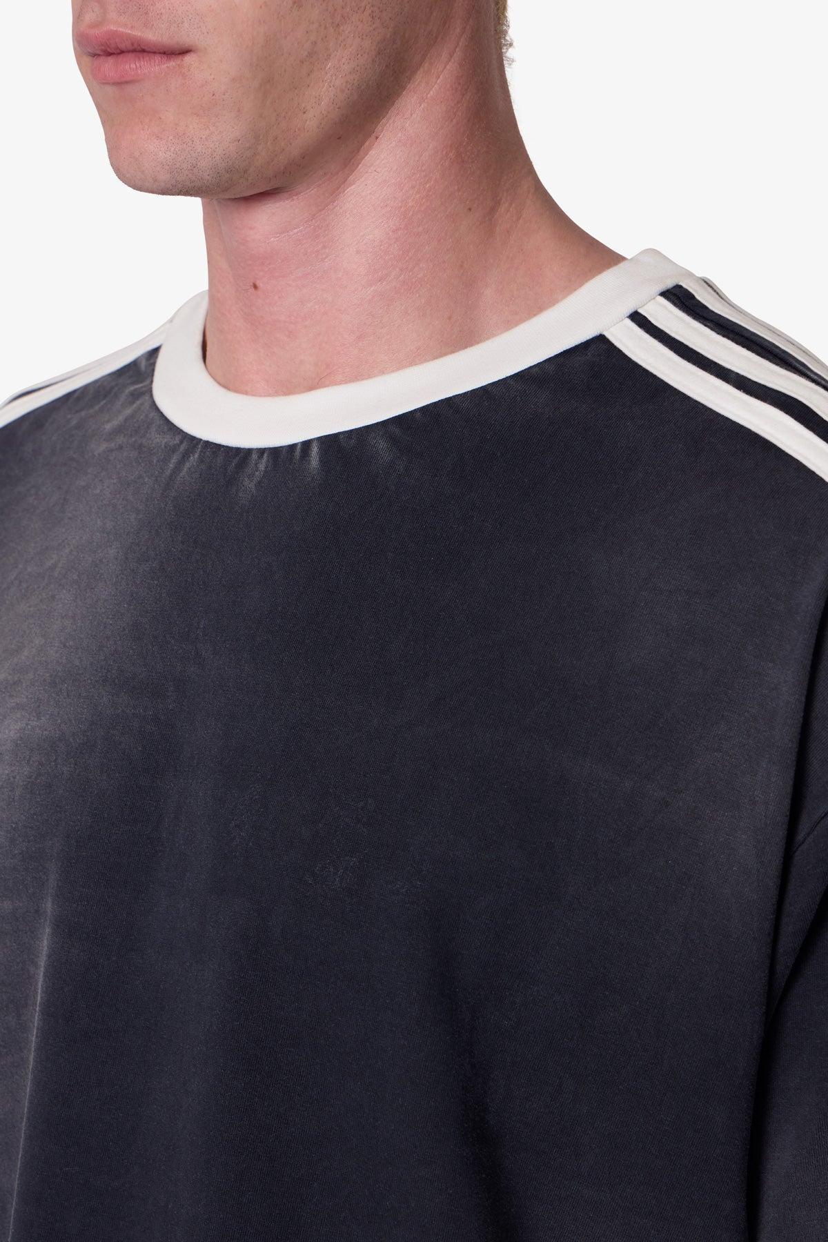 Striped Soccer Tee - Black Product Image