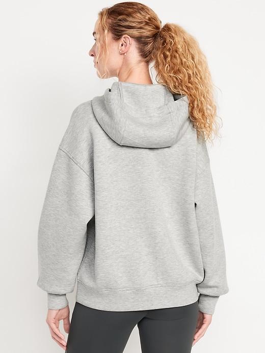 Oversized Bounce Fleece Zip Tunic Hoodie Product Image