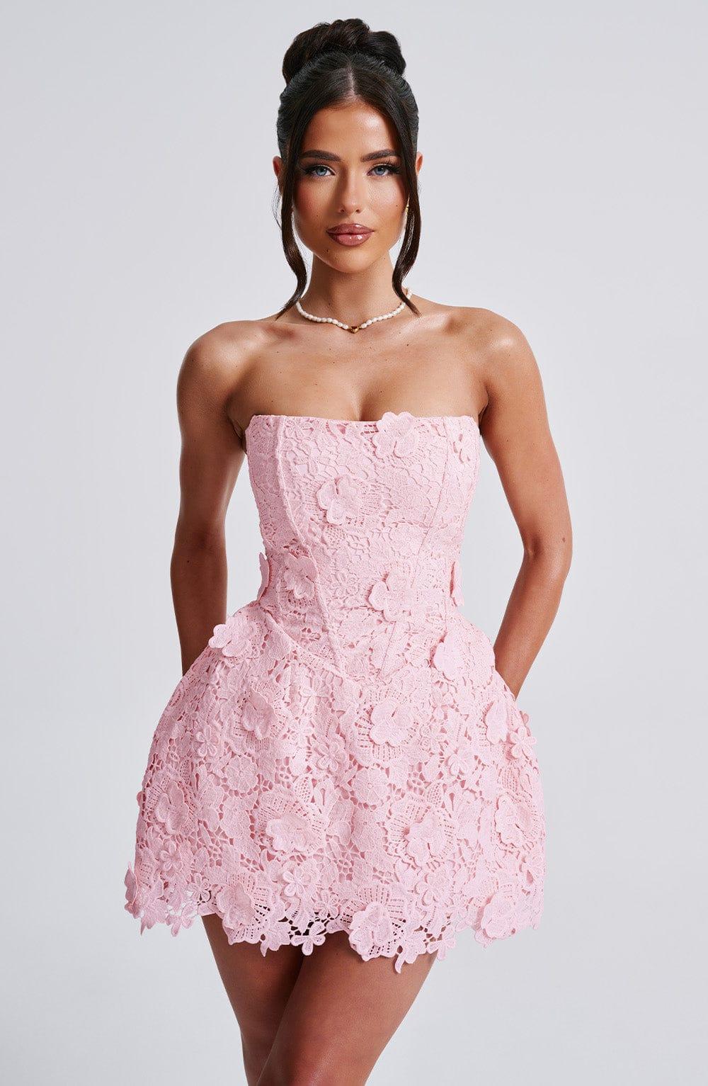 Leona Mini Dress - Blush Product Image