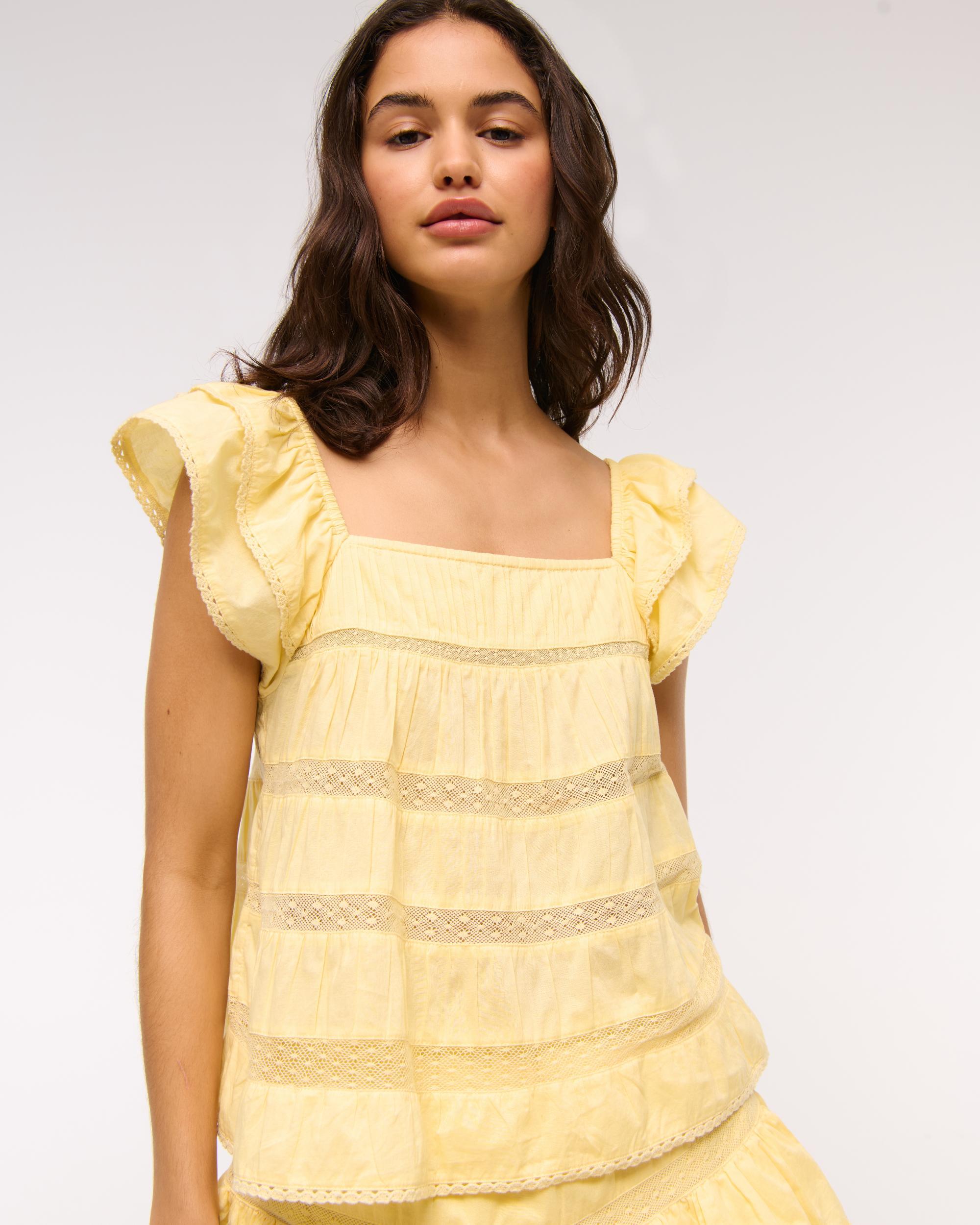 Ruffle Babydoll Top Product Image