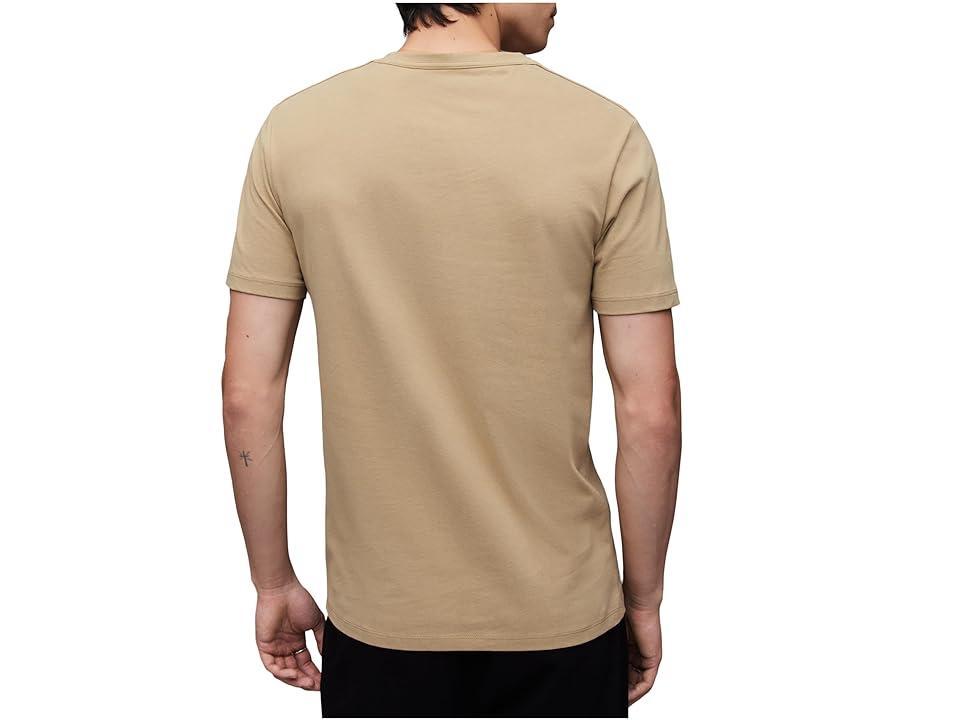 AllSaints Brace Contrast Short Sleeve Crew (Sea Clay ) Men's Clothing Product Image