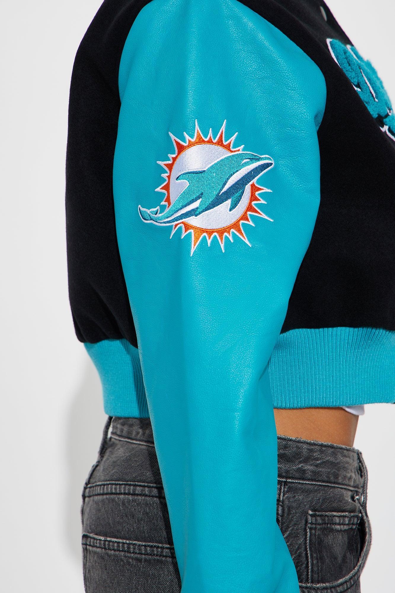 Miami Dolphins Bomber Jacket - Black Product Image