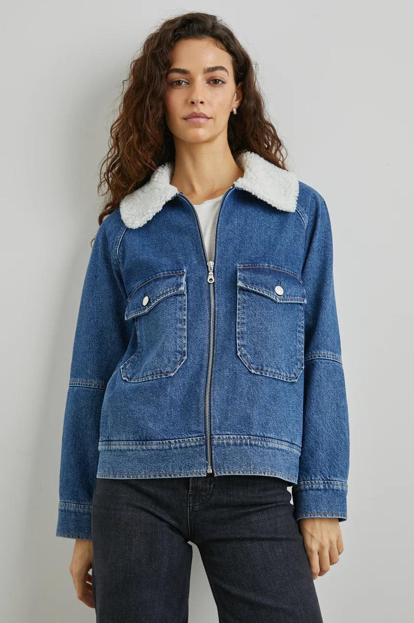 Cheyenne Jacket - Indigo Sherpa Product Image