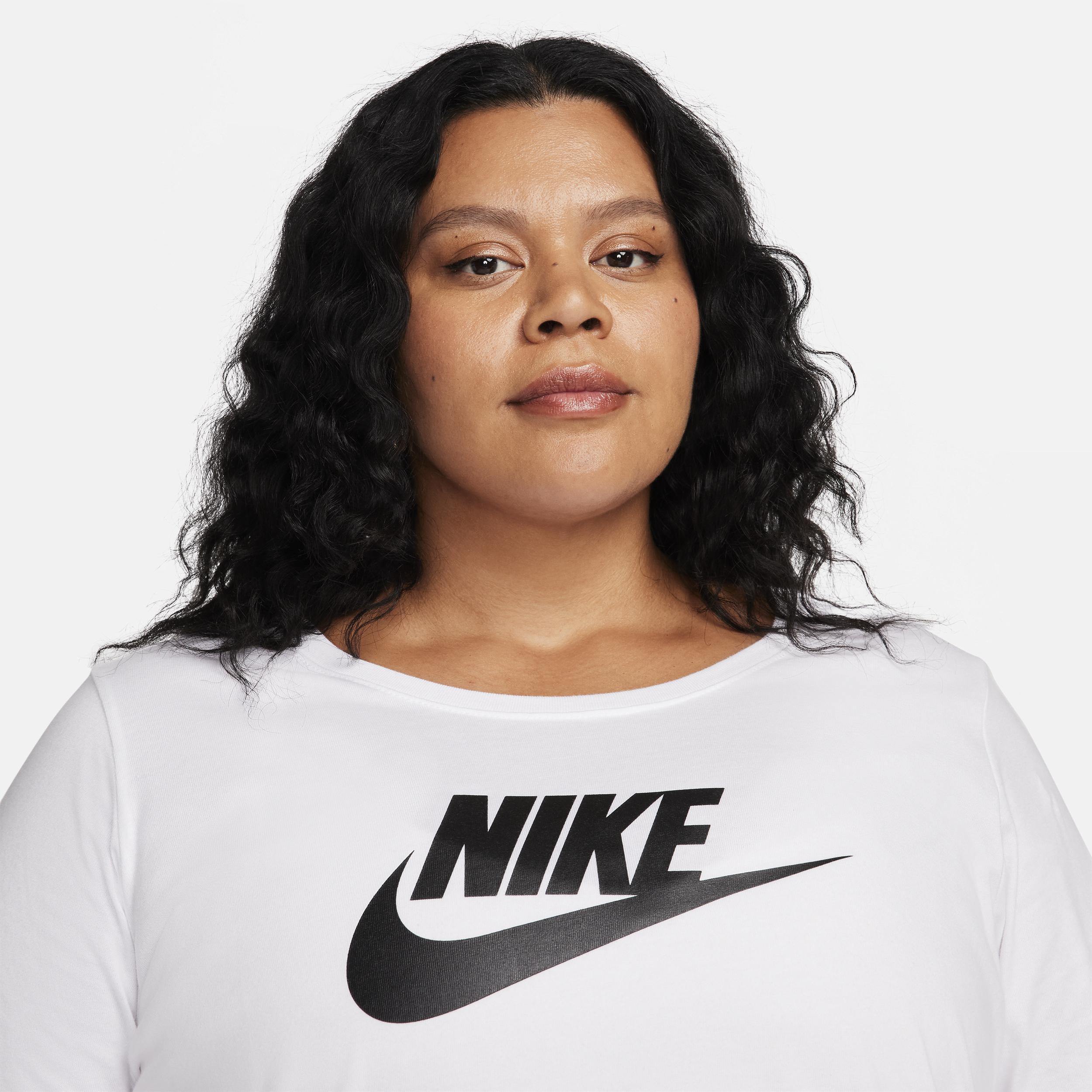 Women's Nike Sportswear Club Long-Sleeve T-Shirt (Plus Size) Product Image