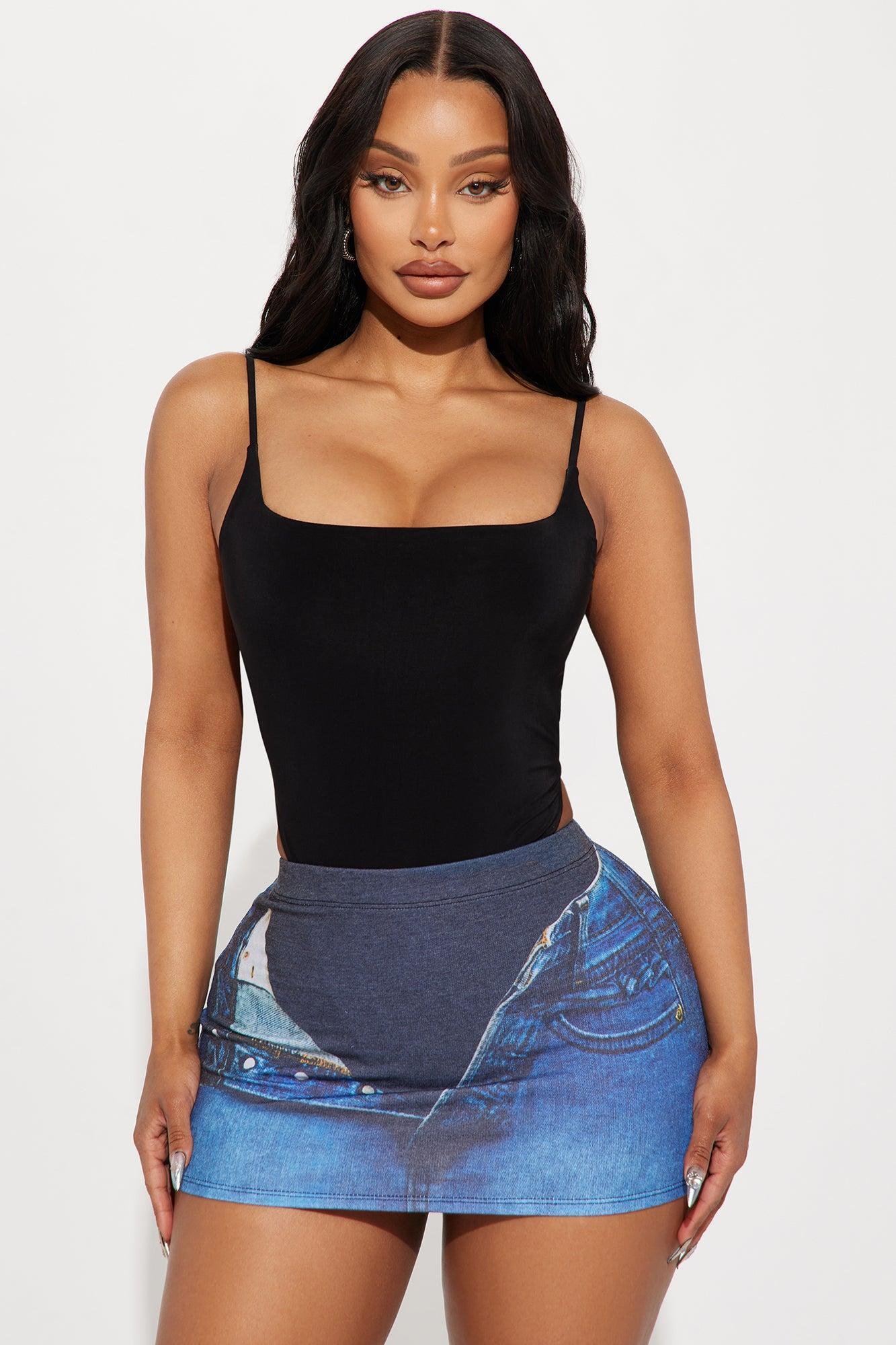 The Moment Backless Bodysuit - Black Product Image