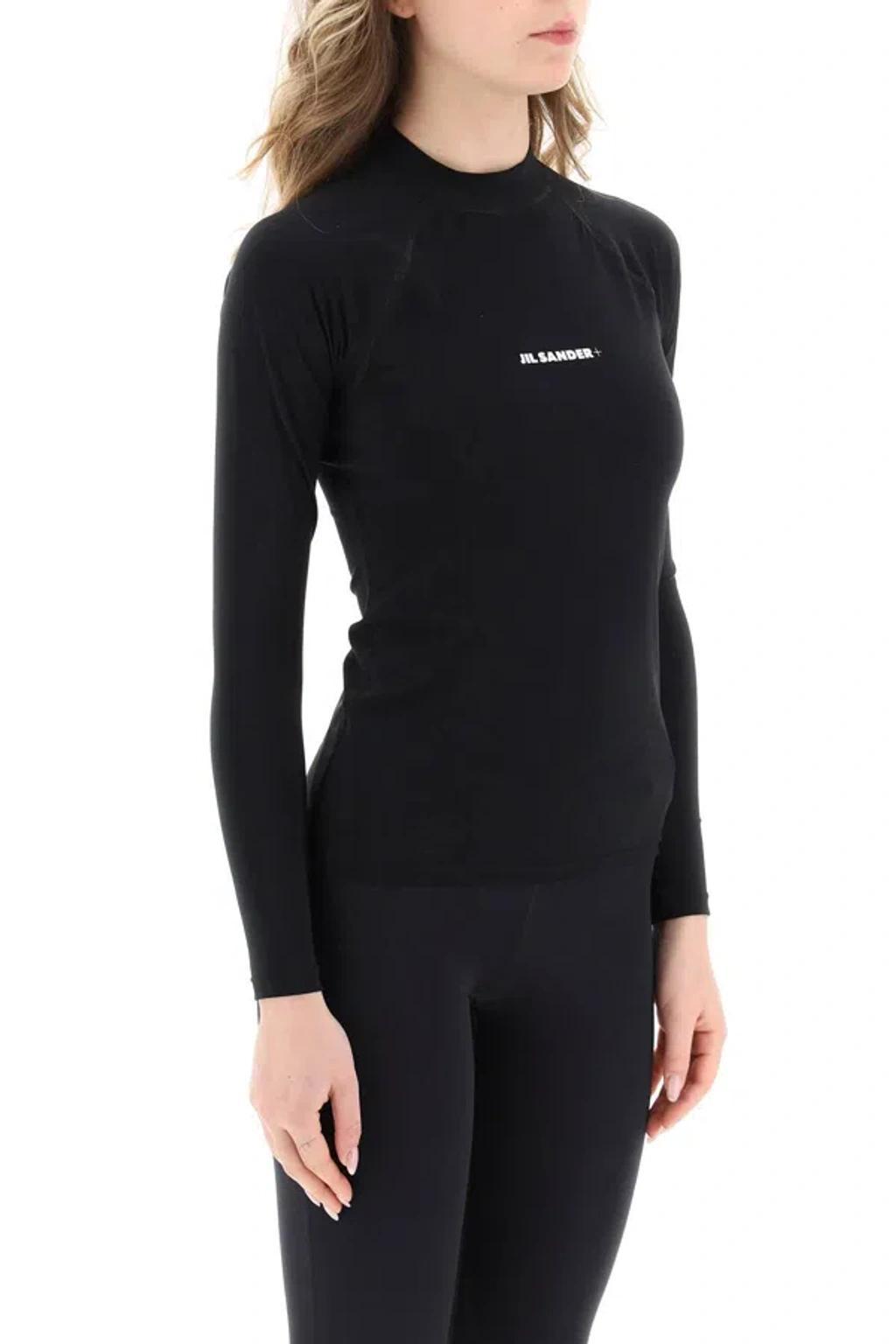 JIL SANDER Long Sleeve Surf Top In Black Product Image