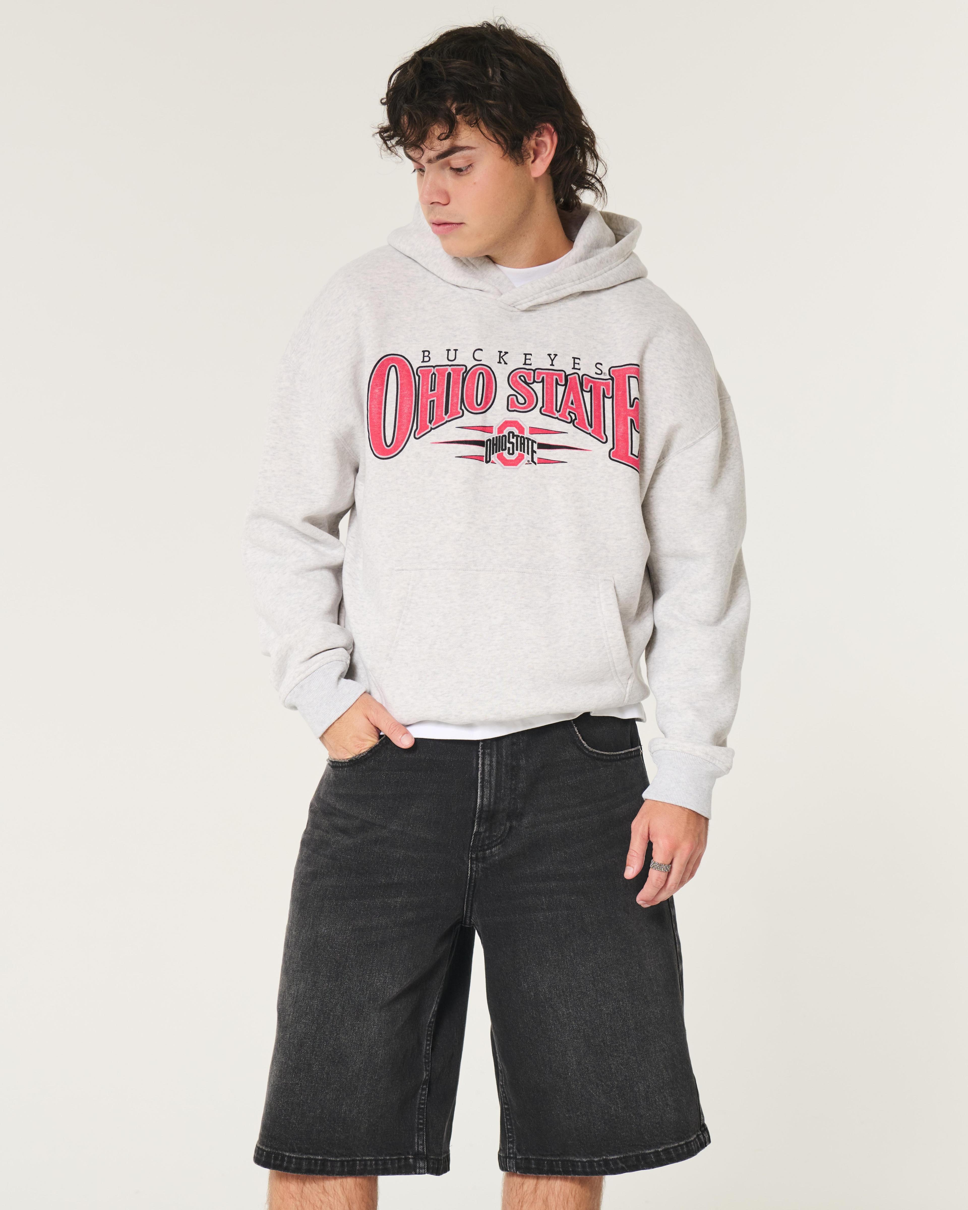 Boxy Ohio State Buckeyes Graphic Hoodie Product Image