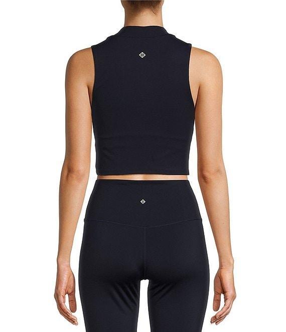 Antonio Melani Active Mock Neck Sleeveless Fitted Coordinating Crop Top Product Image