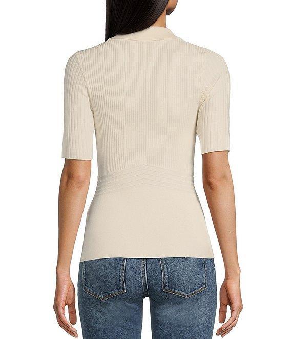 Guess Flora Short Sleeve Cutout-Detail Sweater Product Image