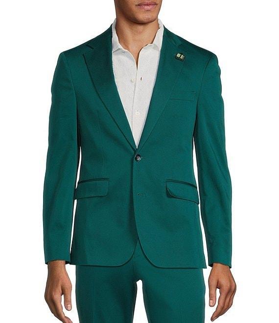 Murano Shape of Water Collection Slim Fit Sateen Suit Separate Jacket Product Image