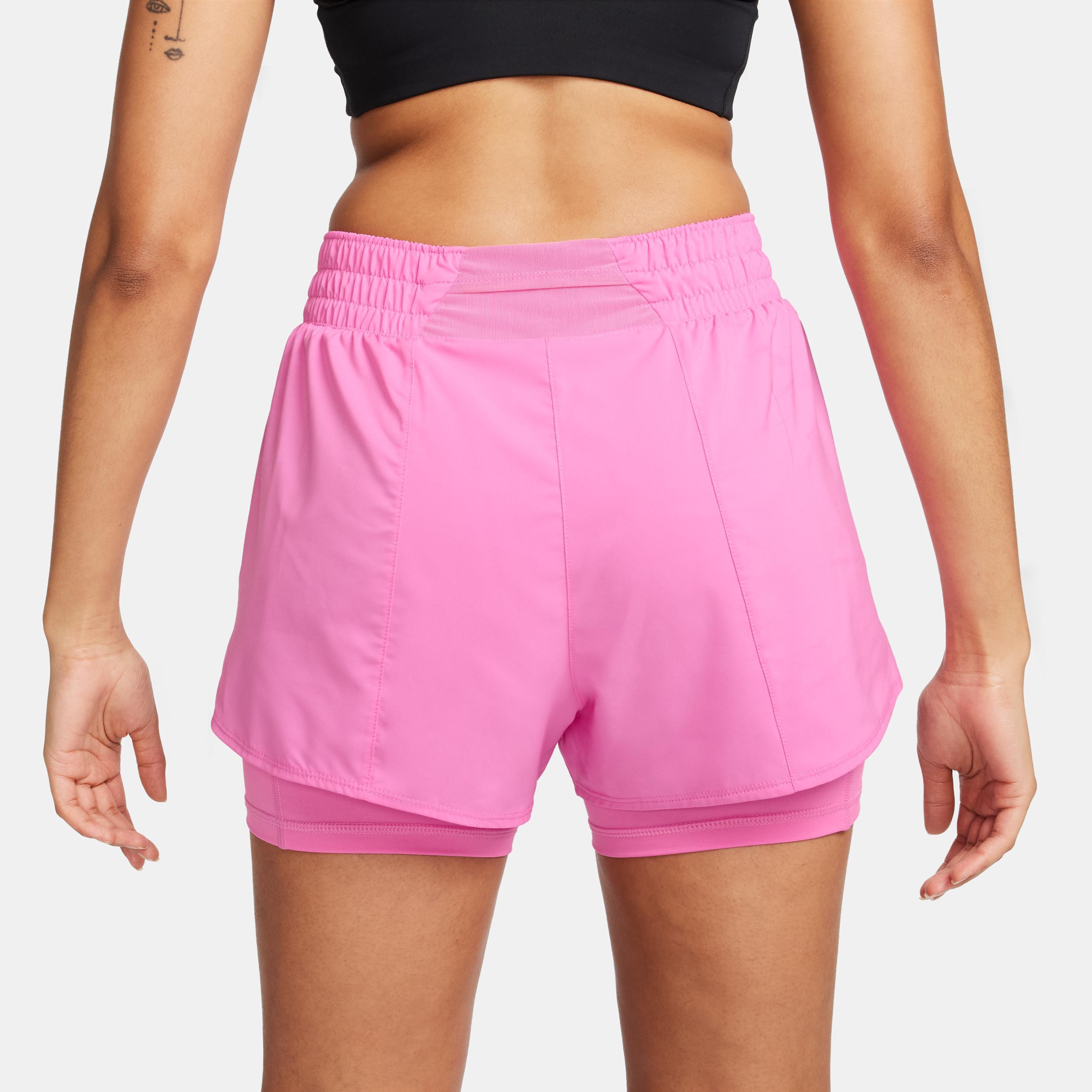 Nike Womens One Dri-FIT High-Waisted 3 2-in-1 Shorts | DX6016-675 Product Image