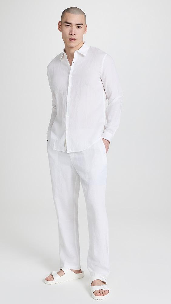 Onia Air Linen Long Sleeve Shirt | Shopbop Product Image