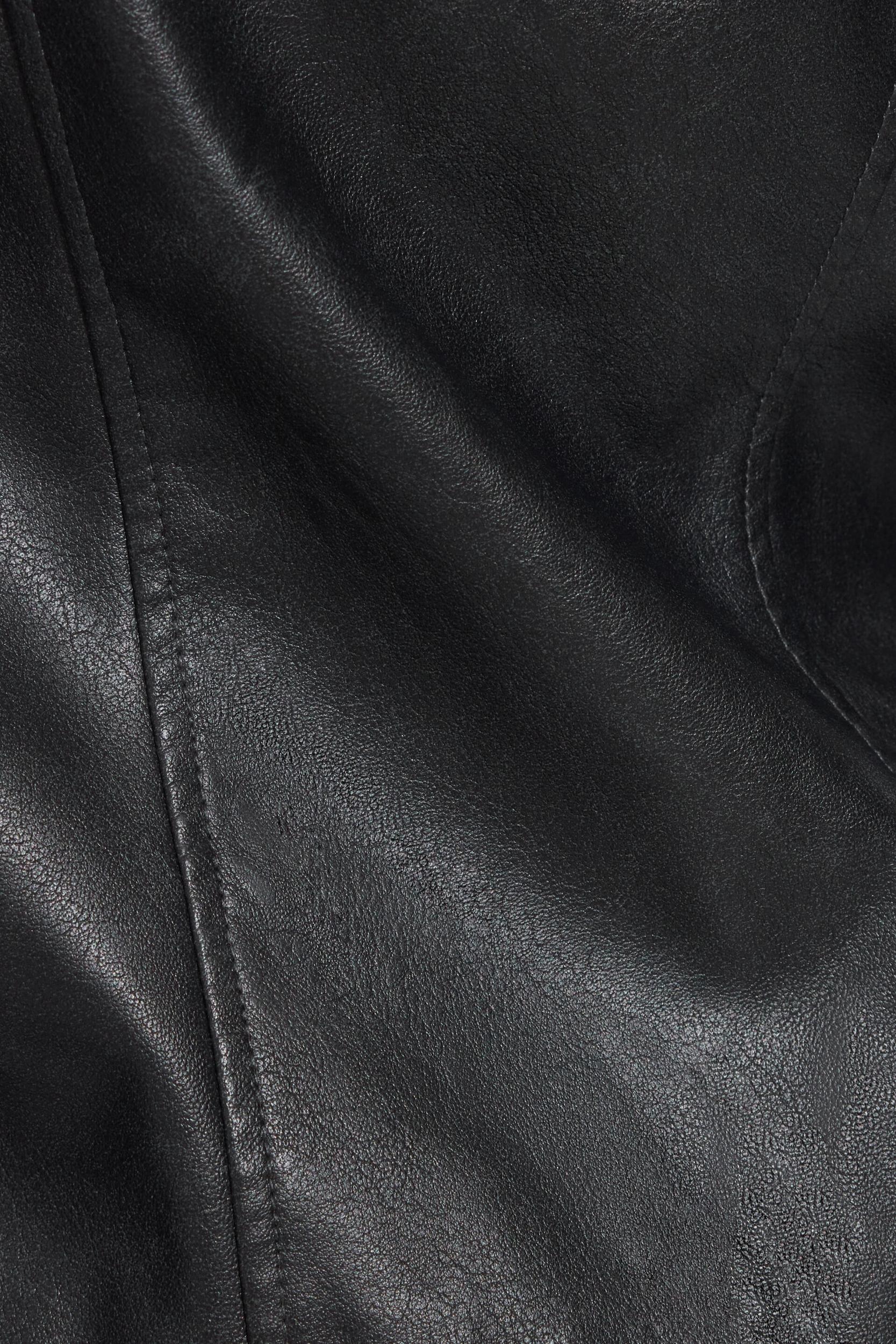 Faux Leather Worker Jacket Product Image