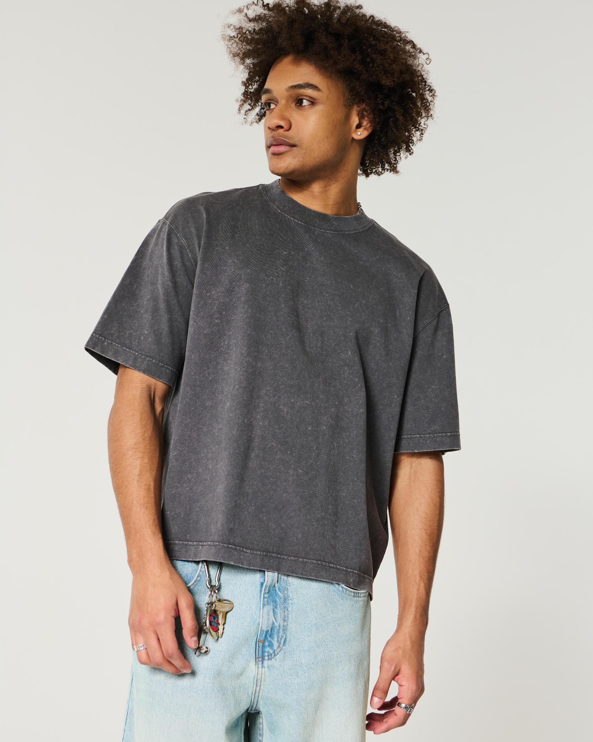 Boxy Heavyweight Crop Crew T-Shirt Product Image