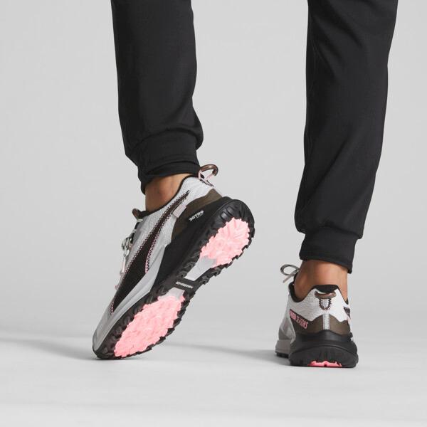 PUMA SEASONS Fast-Trac NITROâ¢ 2 Women's Running Shoes in Ash Grey/Black/Koral Ice Product Image