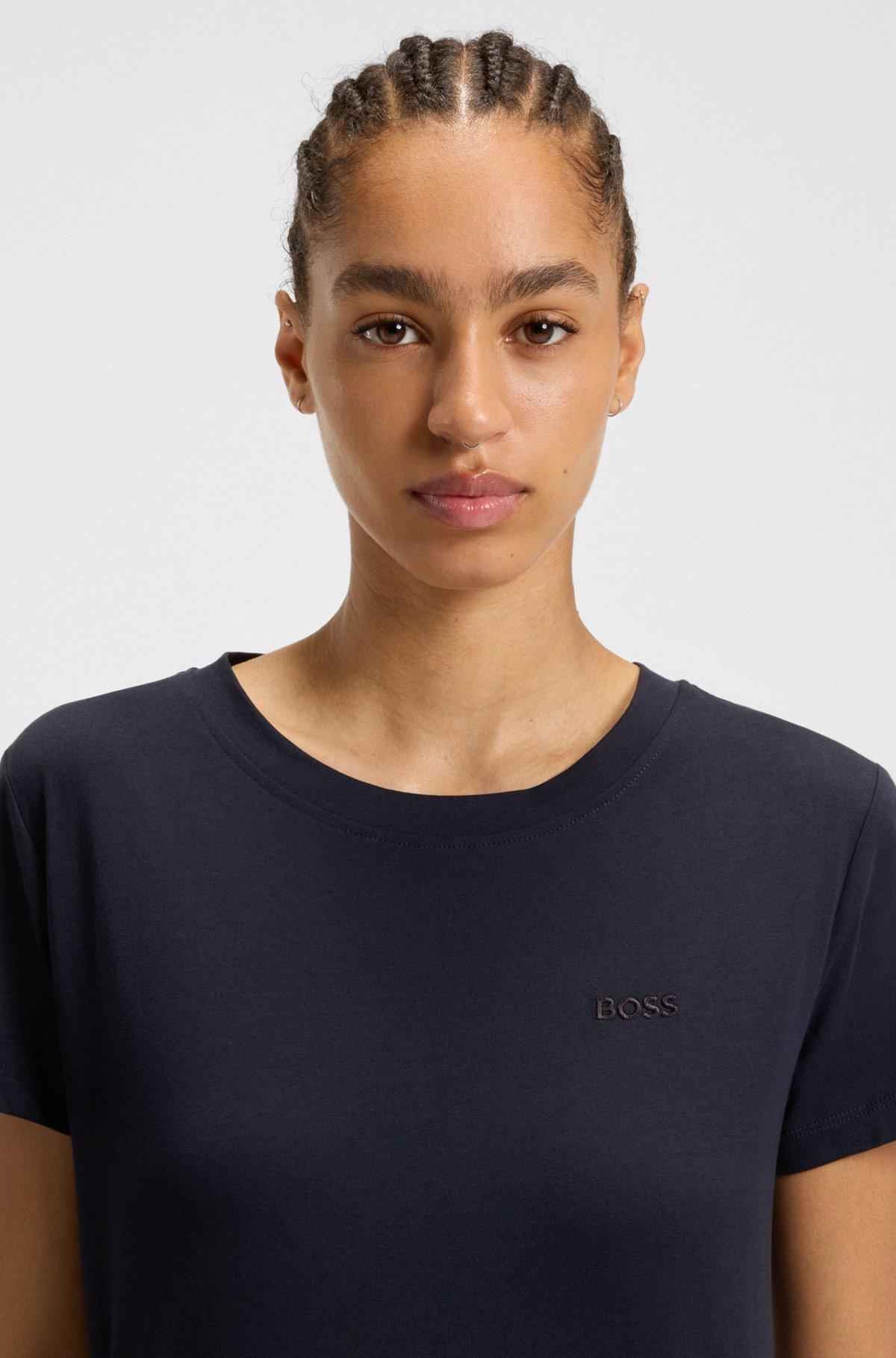 Cotton-jersey T-shirt with logo detail Product Image