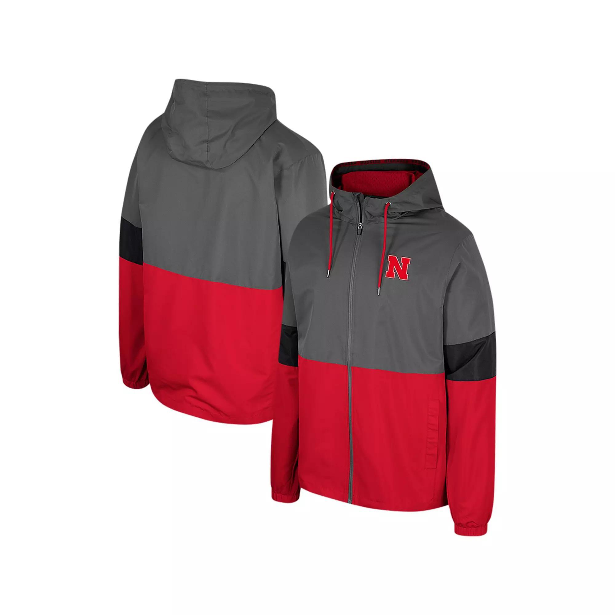 Men's Colosseum Charcoal Ohio State Buckeyes Miles Full-Zip Jacket, Size: Large Product Image