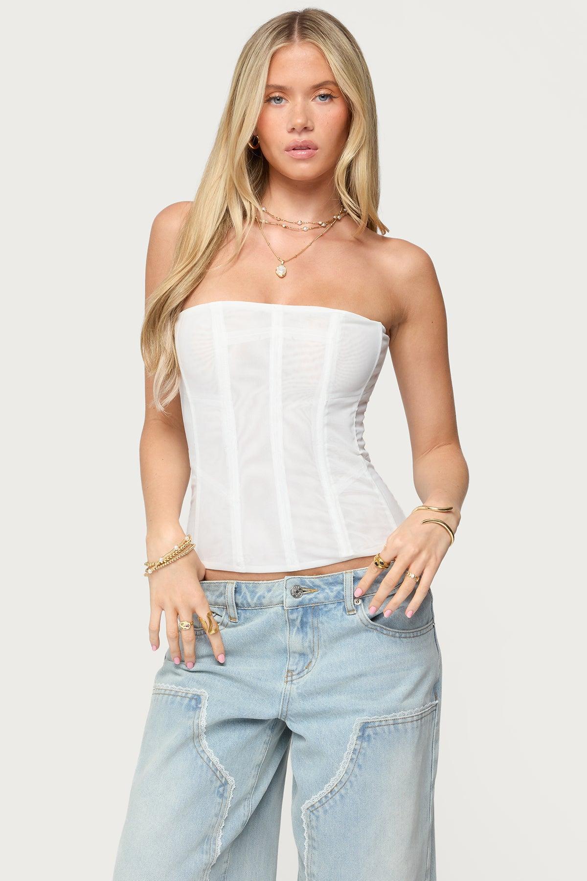 Reed Sheer Mesh Corset Product Image