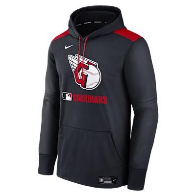 Cleveland Guardians Authentic Collection Men's Nike Therma MLB Pullover Hoodie Product Image