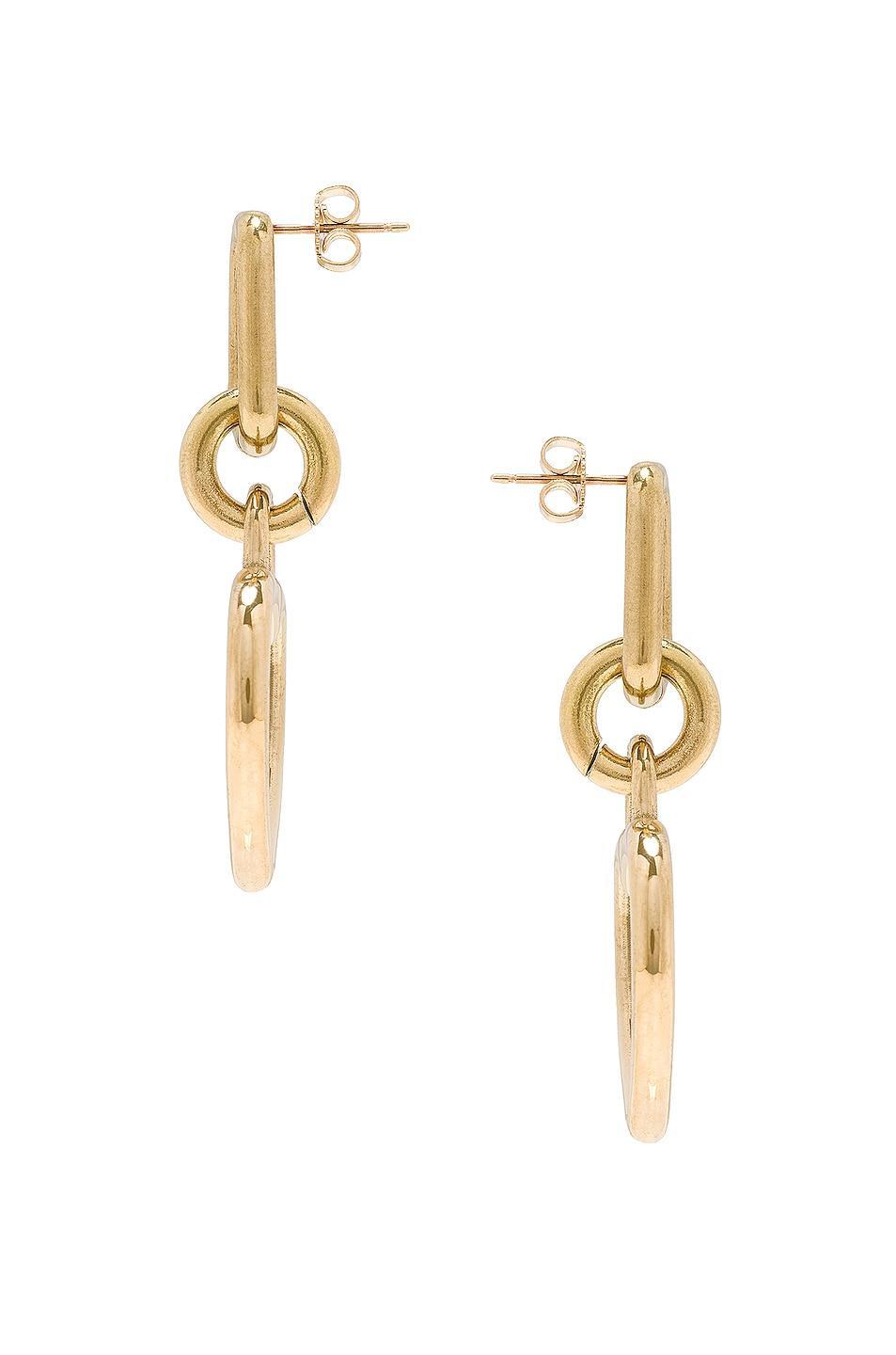 LAURA LOMBARDI Beatta Earrings in Metallic Bronze Product Image