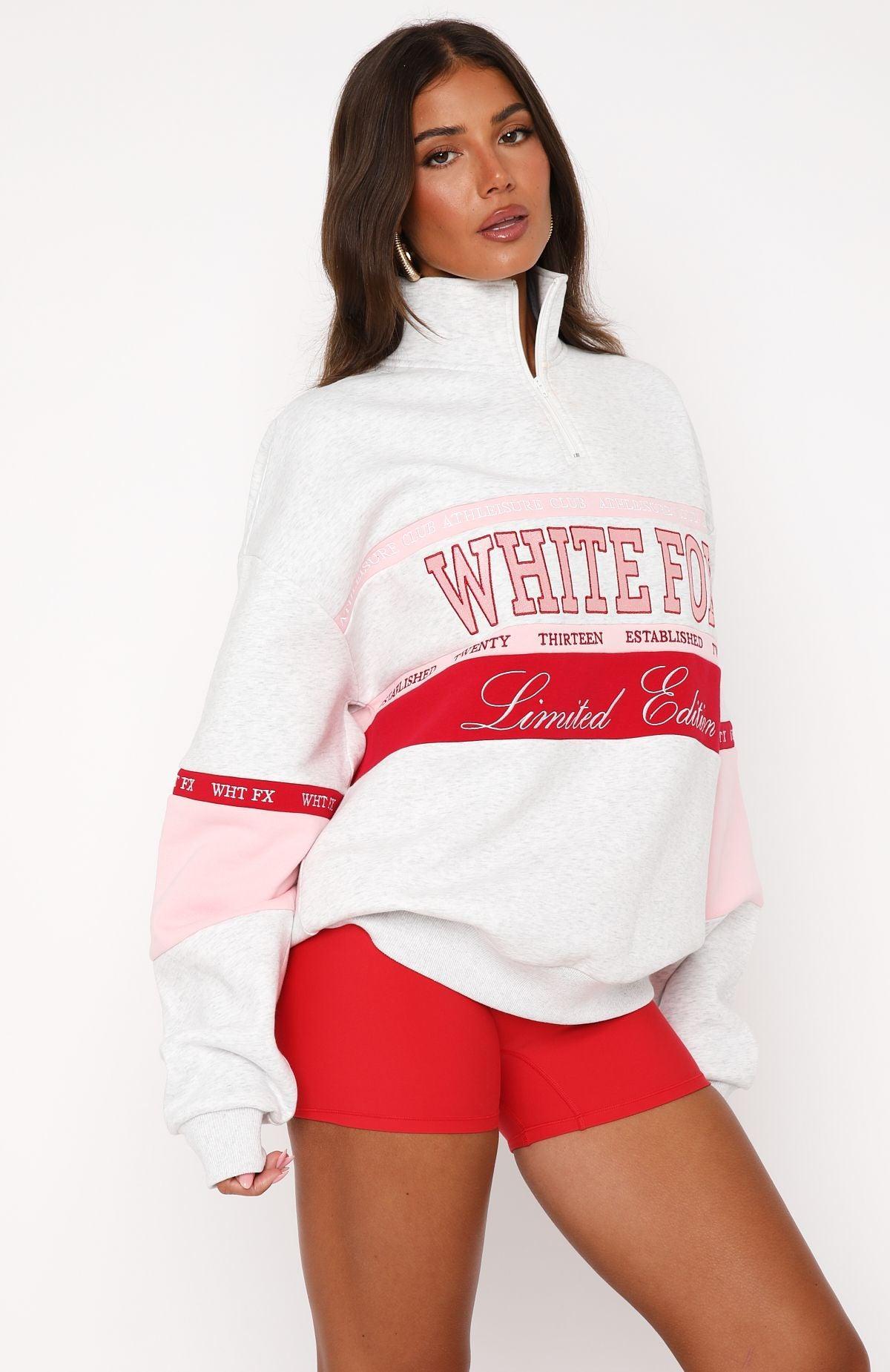 Breaking Ground Zip Front Sweater Grey Marle Product Image