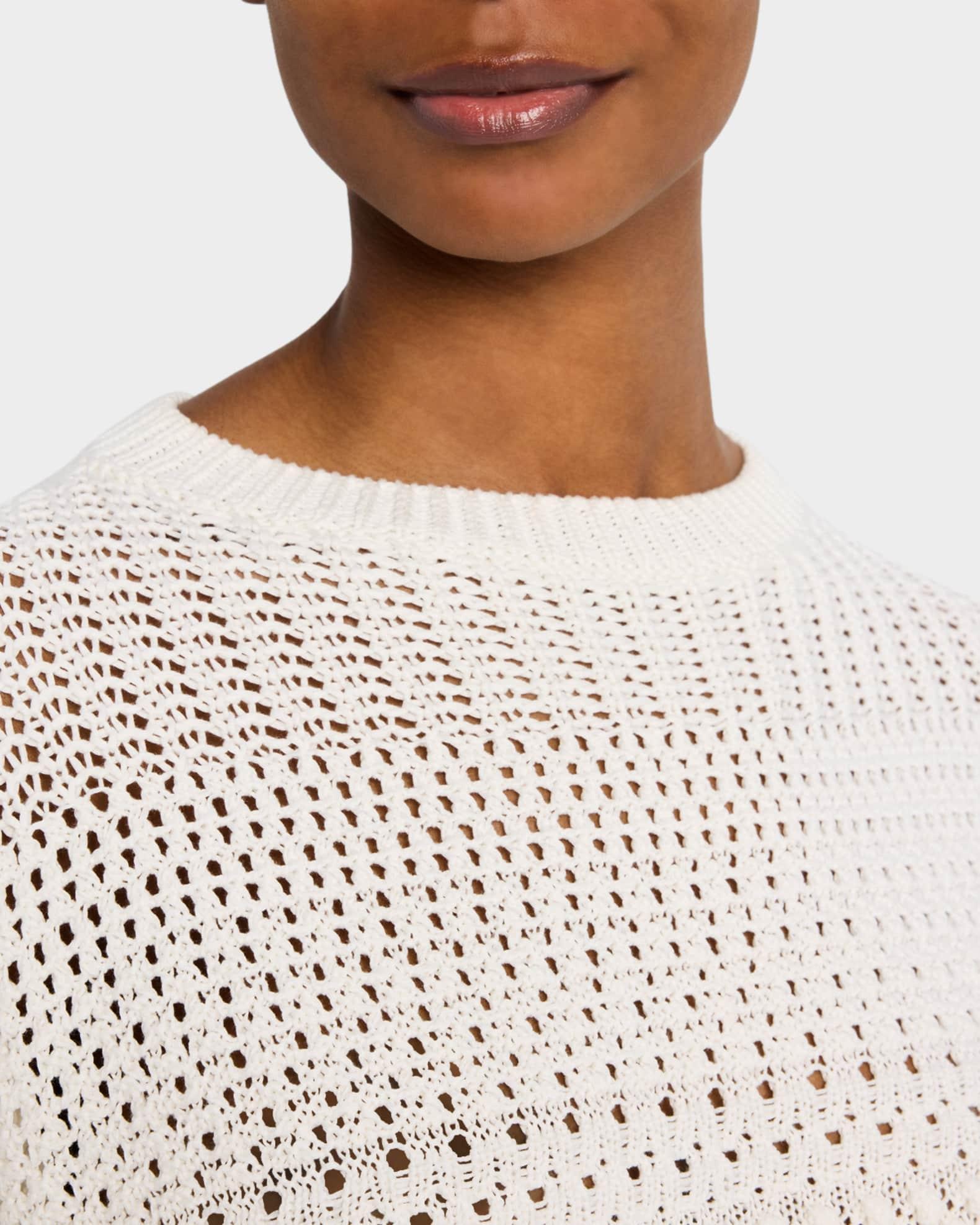 Multi-Stitch Cotton Sweater Product Image