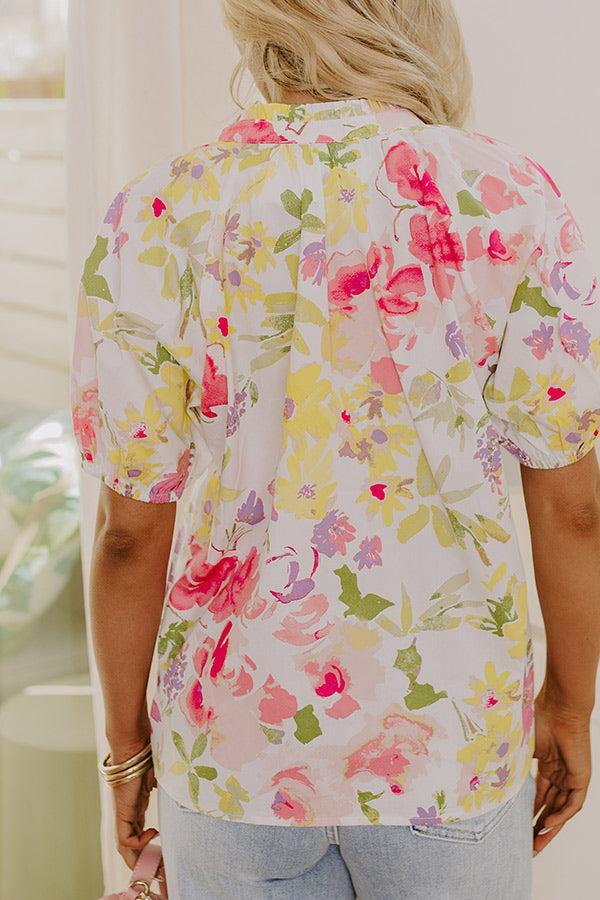 Gleaming Smile Floral Top Product Image