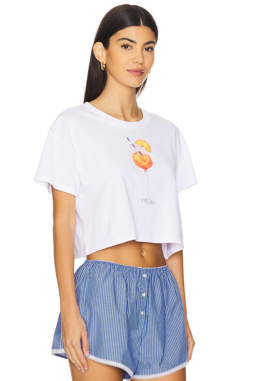 Aperol Spritz Watercolor Crop Top Polychrome Goods Product Image