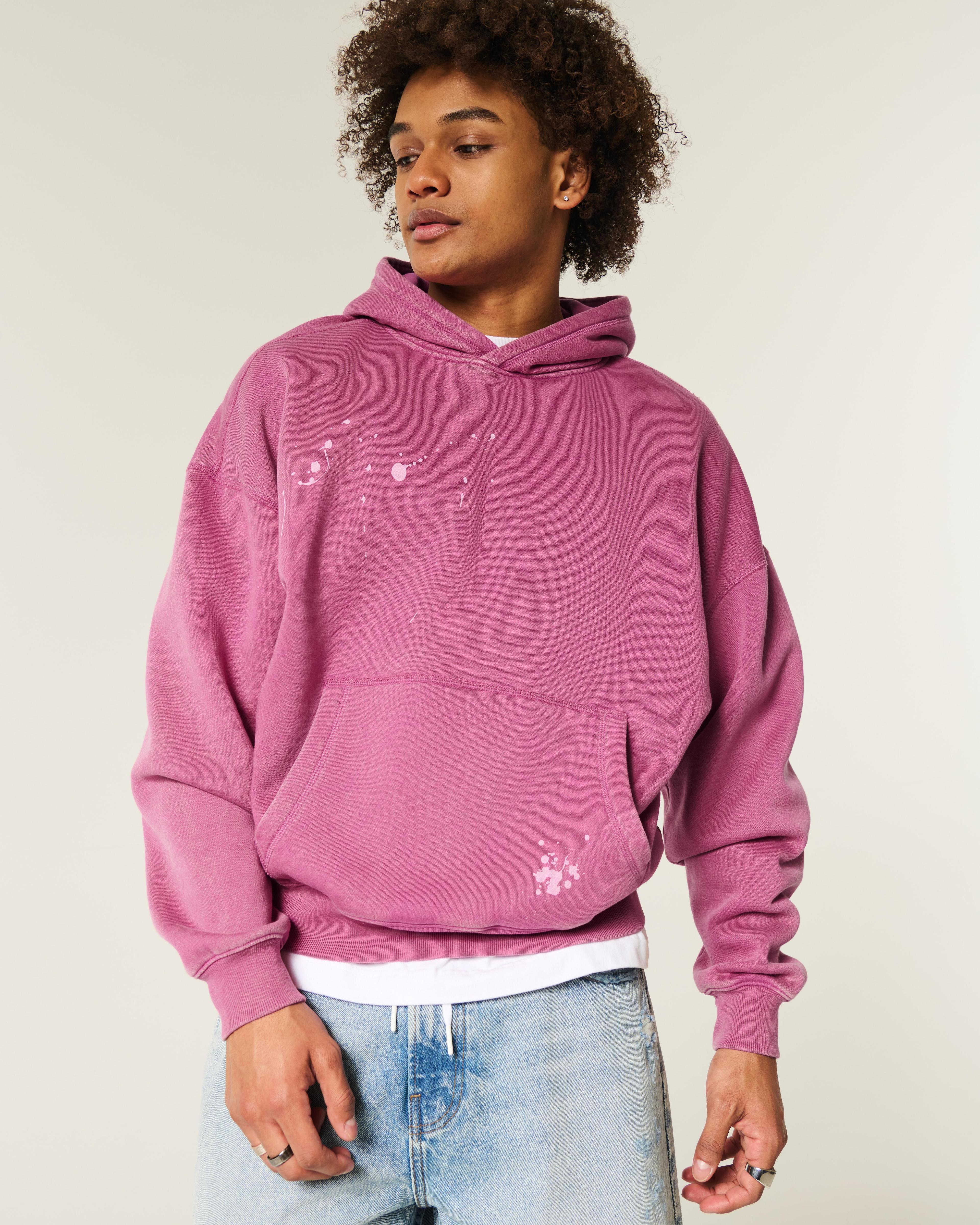 Baggy Cinch Paint Splatter Hoodie Product Image