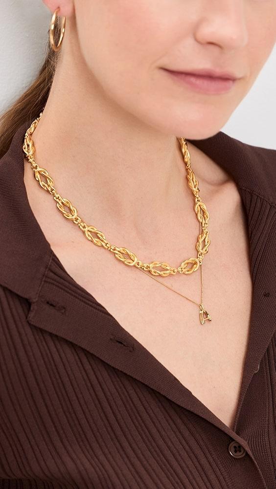 Brinker + Eliza Love Knot Necklace | Shopbop Product Image