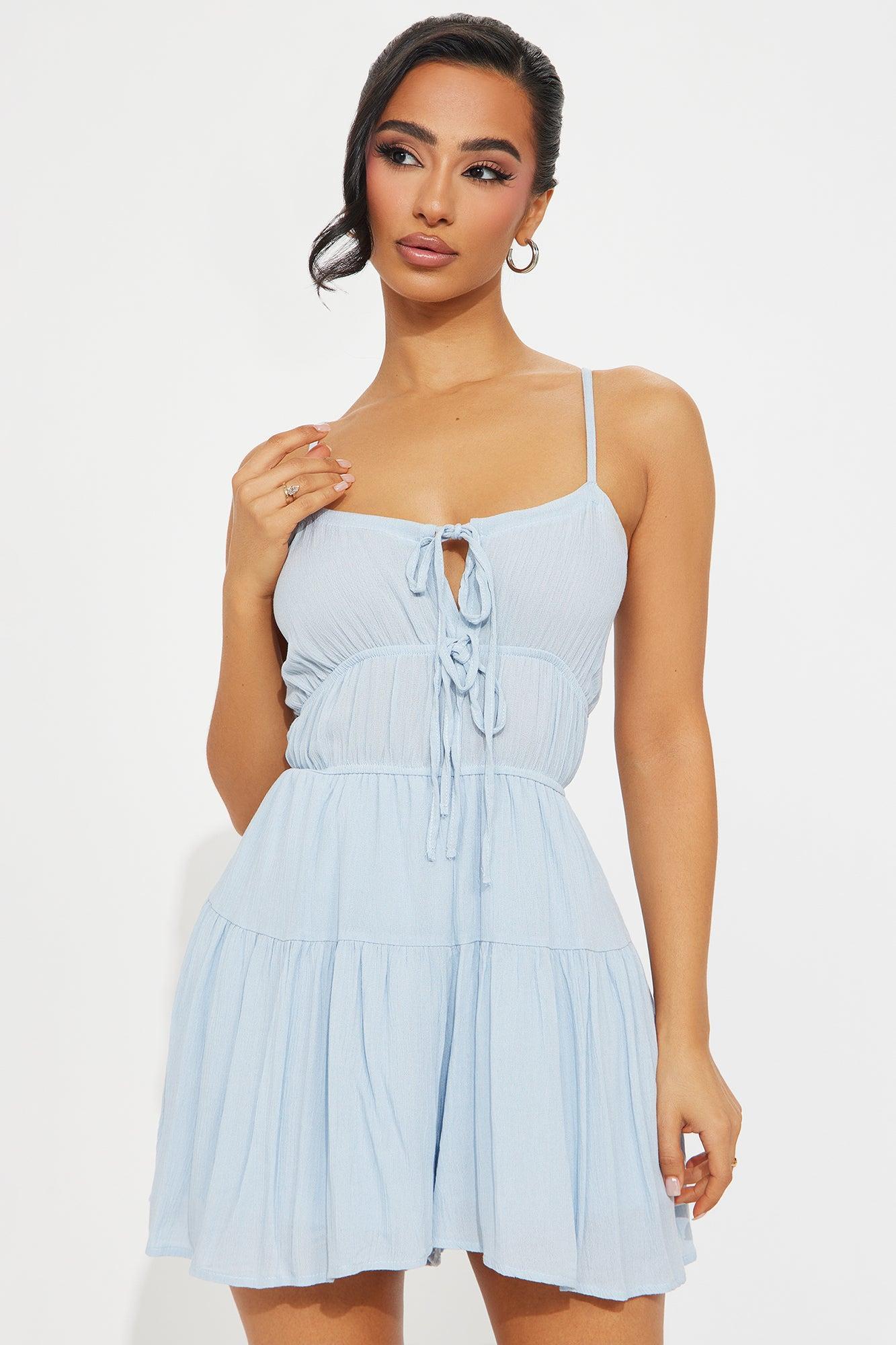 Daphne Romper - Light Blue Product Image