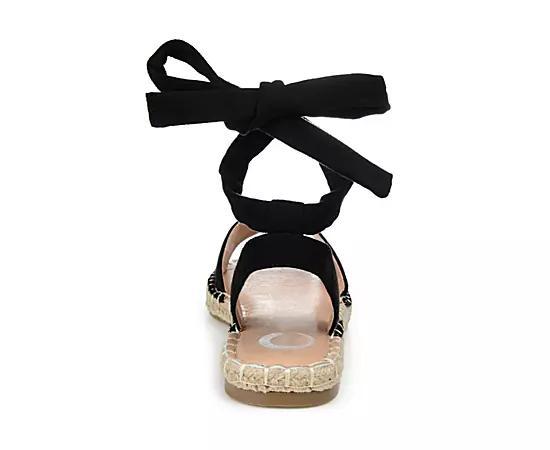 Journee Emelie Women's Espadrille Sandals, Size: 9 Wide, Black Product Image