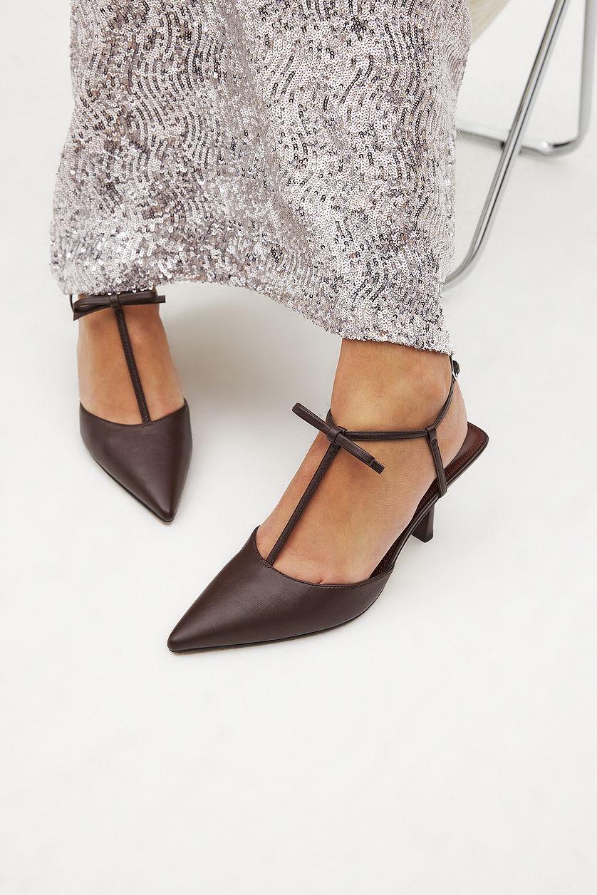 Bow T-Bar Pumps Product Image