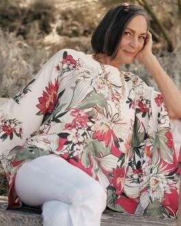 Floral Poncho Product Image