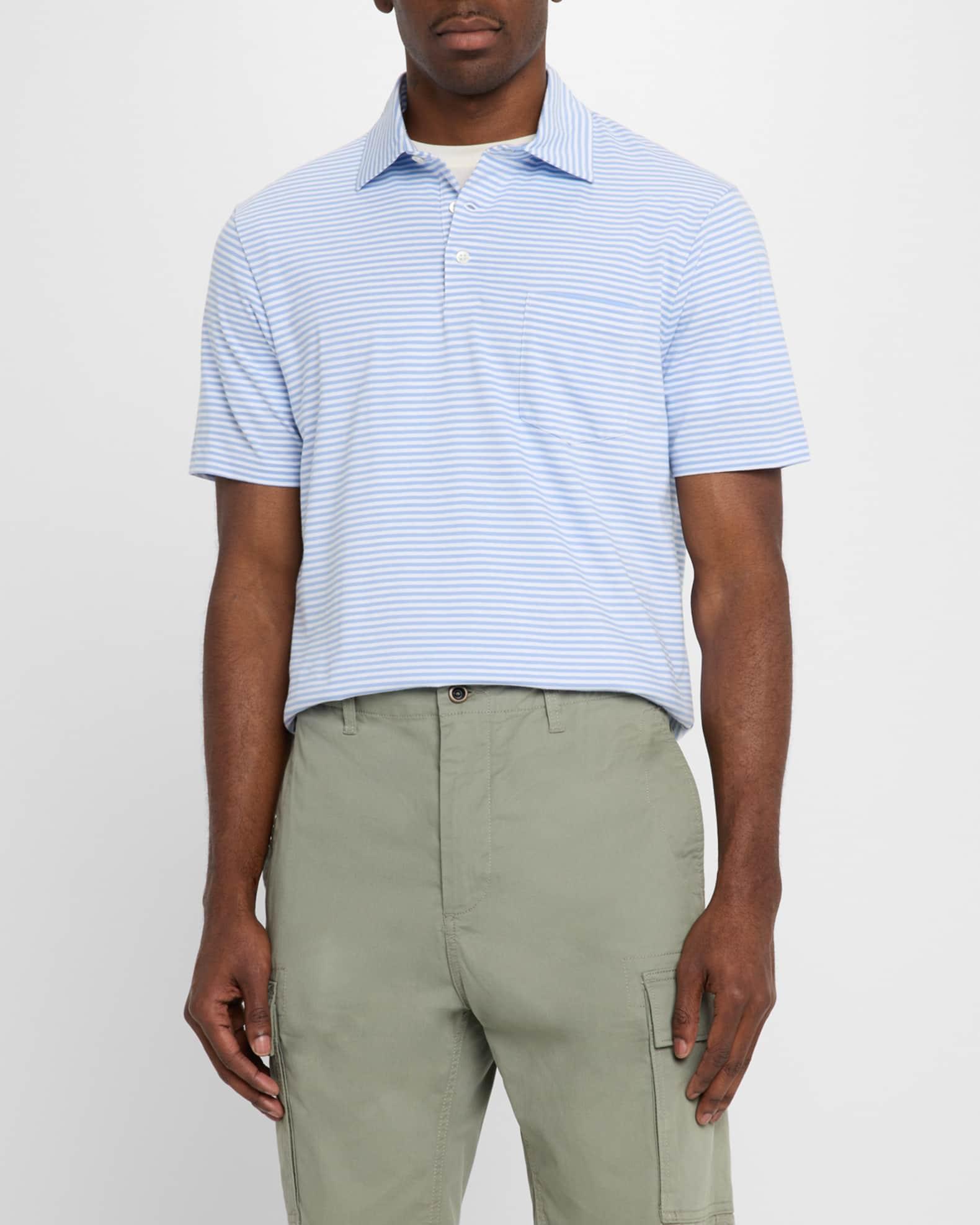 Mens Standard-Fit Lisle Polo Shirt Product Image