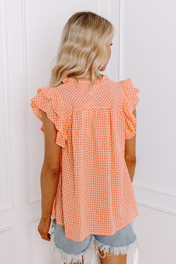 Picnic In The Park Gingham Top Product Image