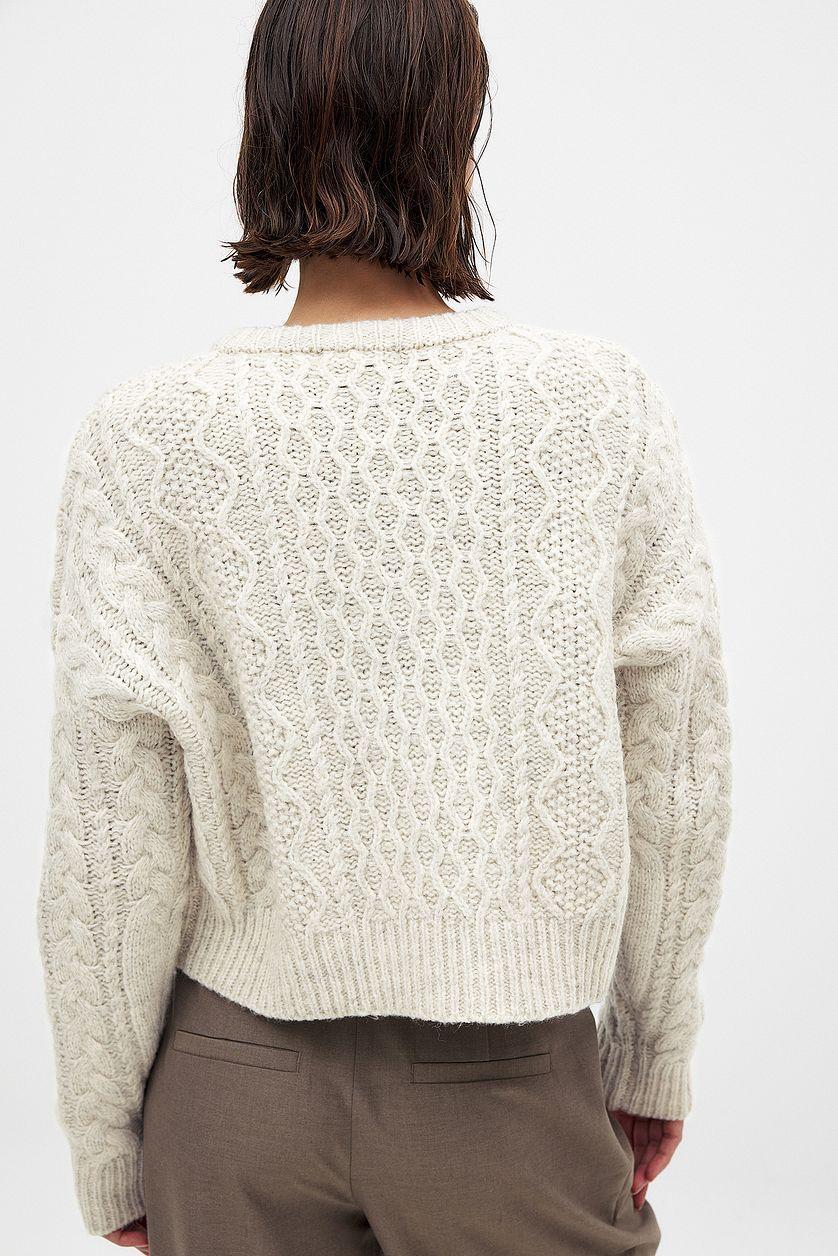 Knitted Cable Cardigan Product Image