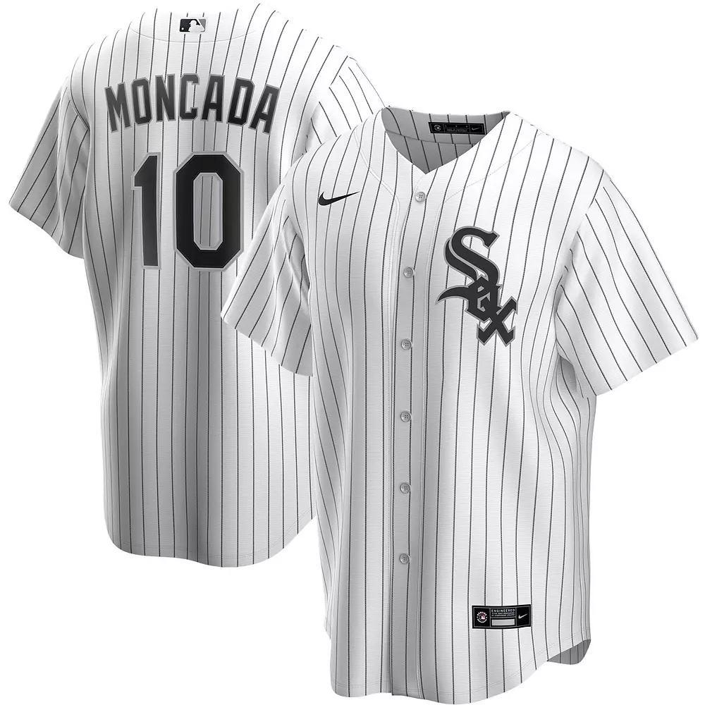 Men's Nike Yoan Moncada White Chicago White Sox Home Replica Player Name Jersey, Size: Large Product Image