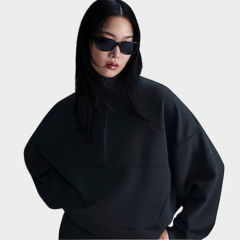 Nike Womens 24.7 ImpossiblySoft Dri-FIT Oversized 1/2-Zip Top | HQ8188-010 Product Image