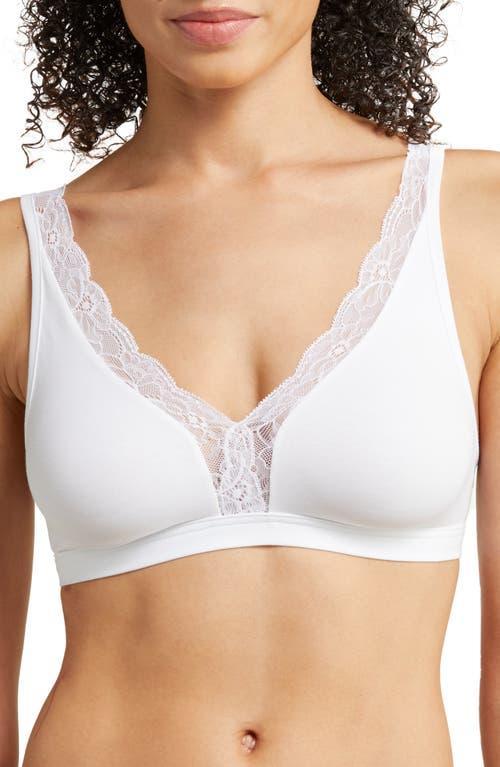 Cotton Lace Wire-Free Soft Cup Bra Product Image