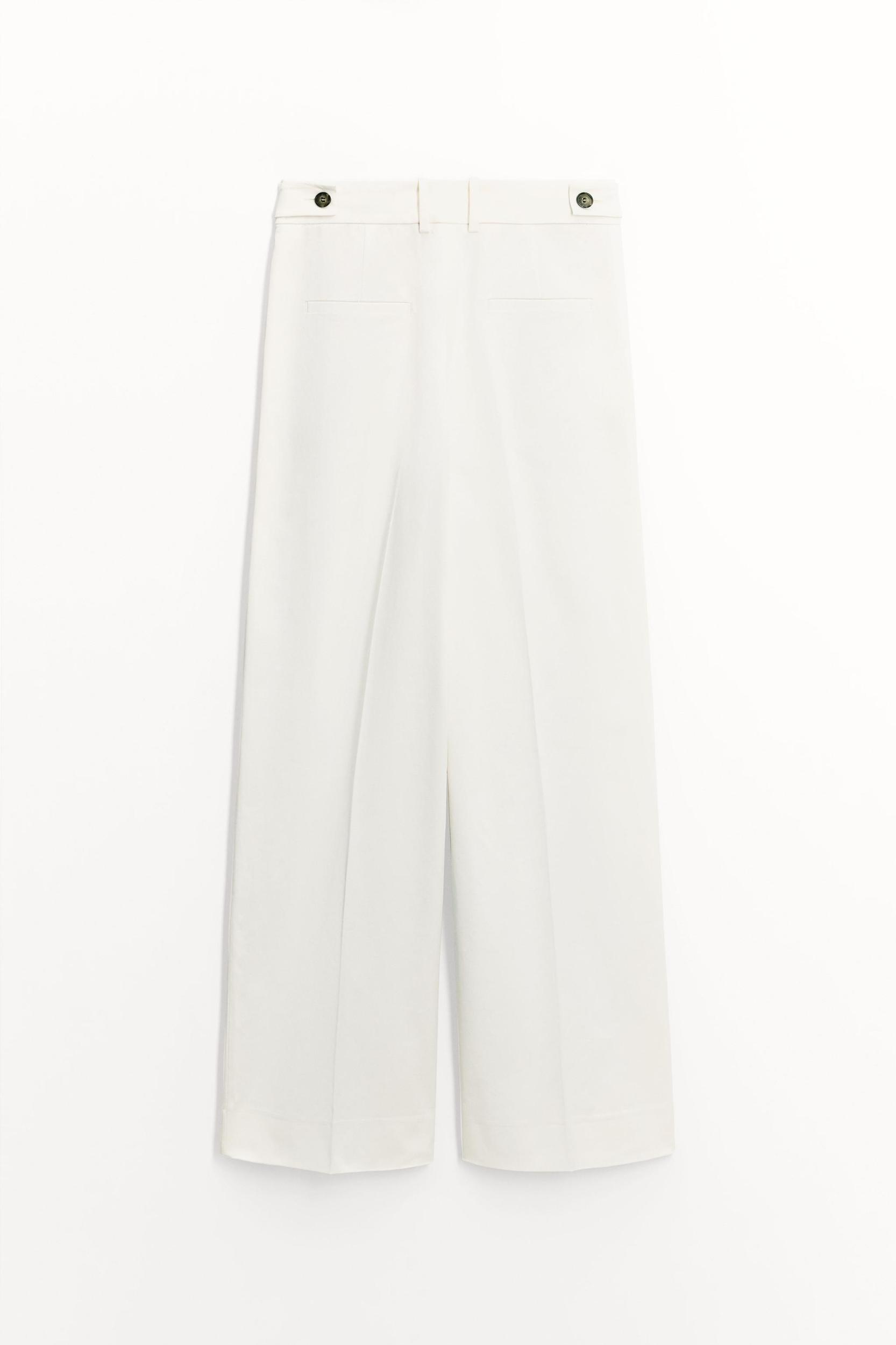 ZW COLLECTION TWILL PLEATED PANTS Product Image