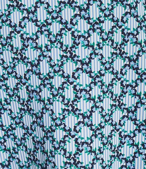 Addison Bay Panama Floral Round Neck Sleeveless Mini Dress Product Image