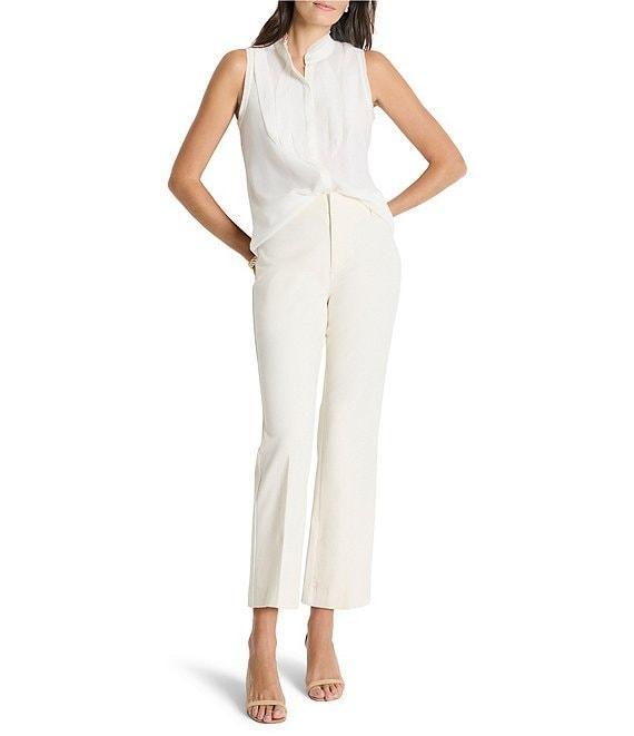 NIC + ZOE Falling Chiffon Woven Ruffle Collar Sleeveless Tank Product Image