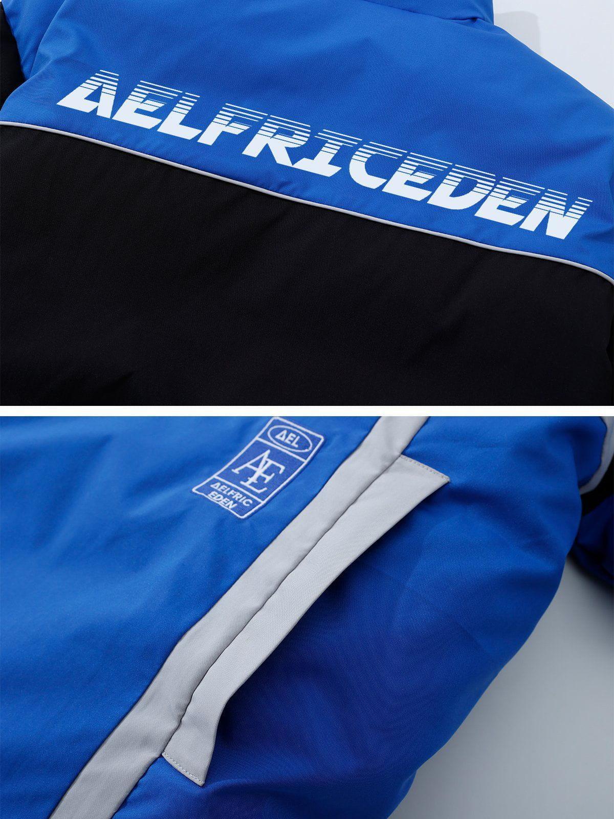 Aelfric Eden Color Block Patchwork Coat Product Image