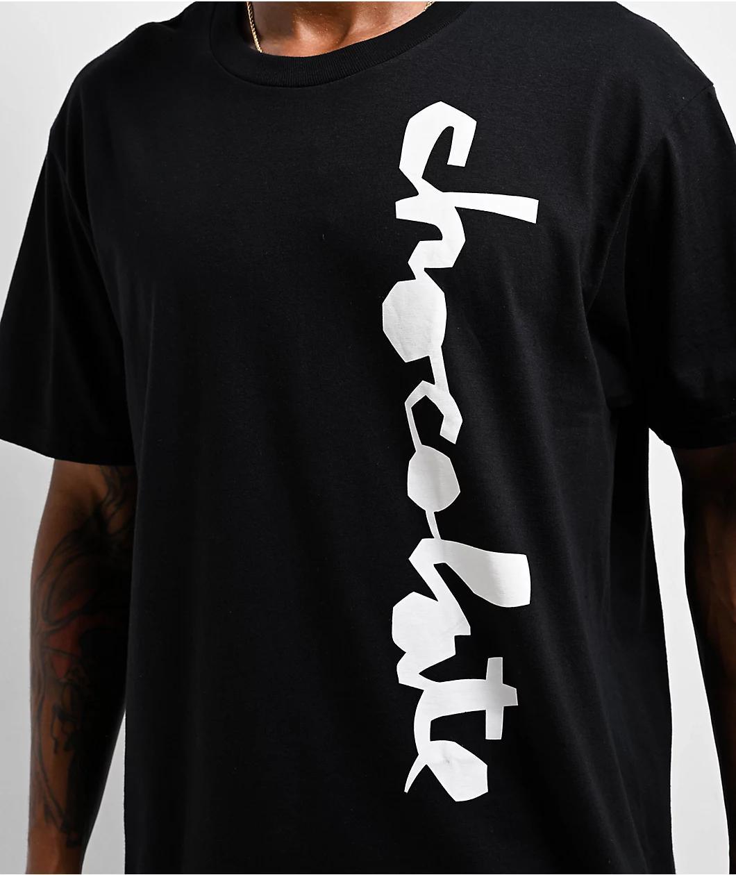 Chocolate Stencil Black T-Shirt Product Image