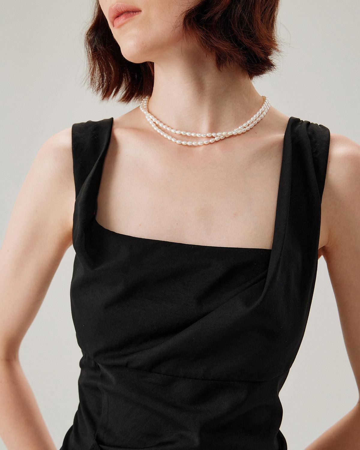 Black Ruffle Ruched Slip Midi Dress Product Image