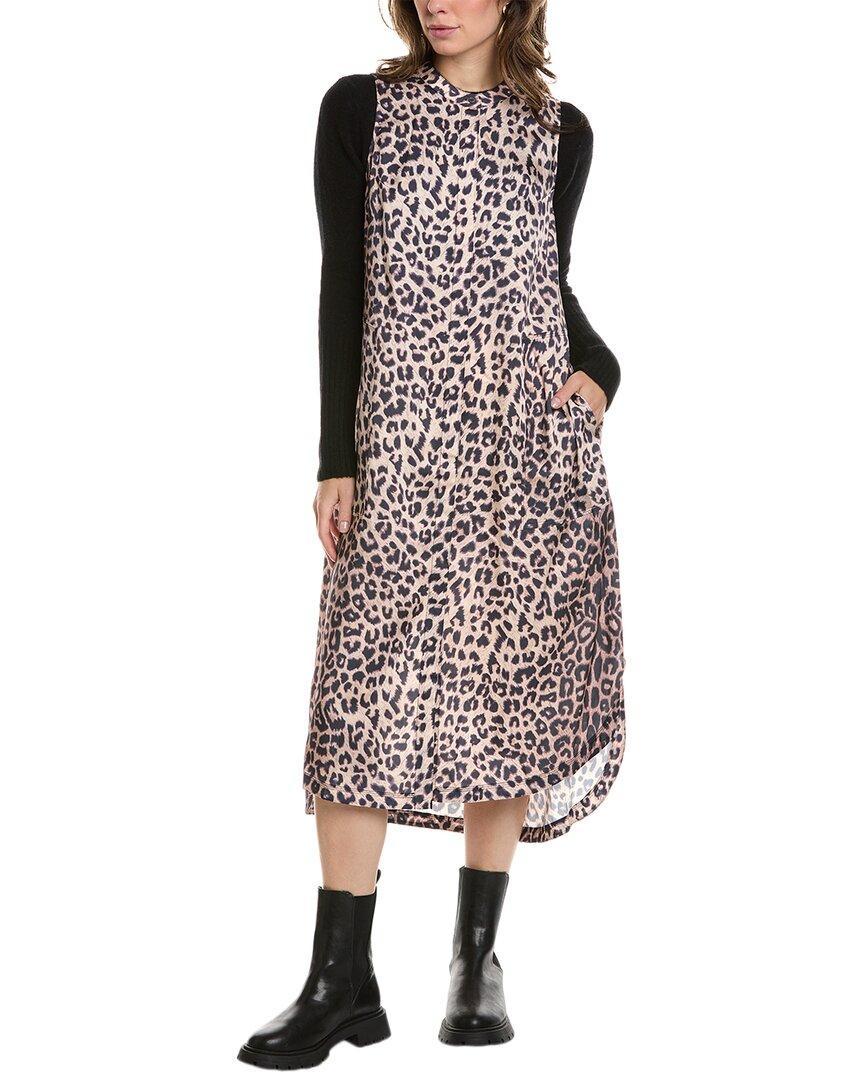 Angelina Leo Wool & Alpaca-blend Twofer Midi Dress In Pink Product Image