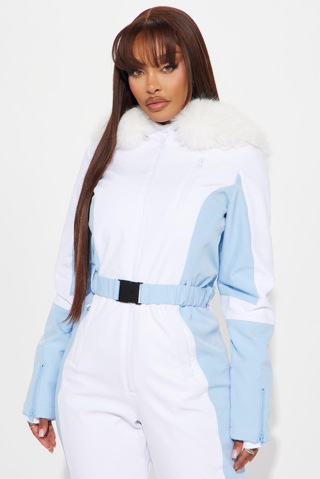 Blanket Of Snow Ski Jumpsuit - Light Blue Product Image